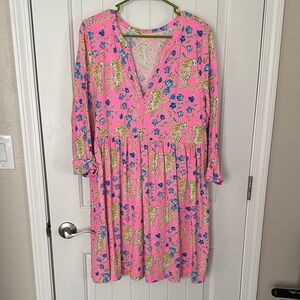 Lilly Pulitzer Pink Floral Dress
